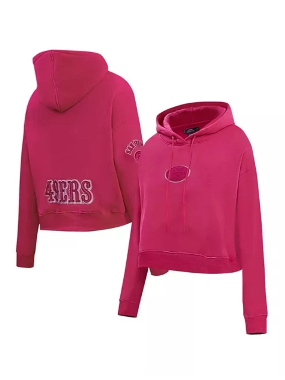 Pro Standard 49ers Cropped Pullover Hoodie